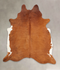 Medium Brindle XX-Large Brazilian Cowhide Rug 7'9