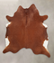 Solid Brown XX-Large Brazilian Cowhide Rug 7'10