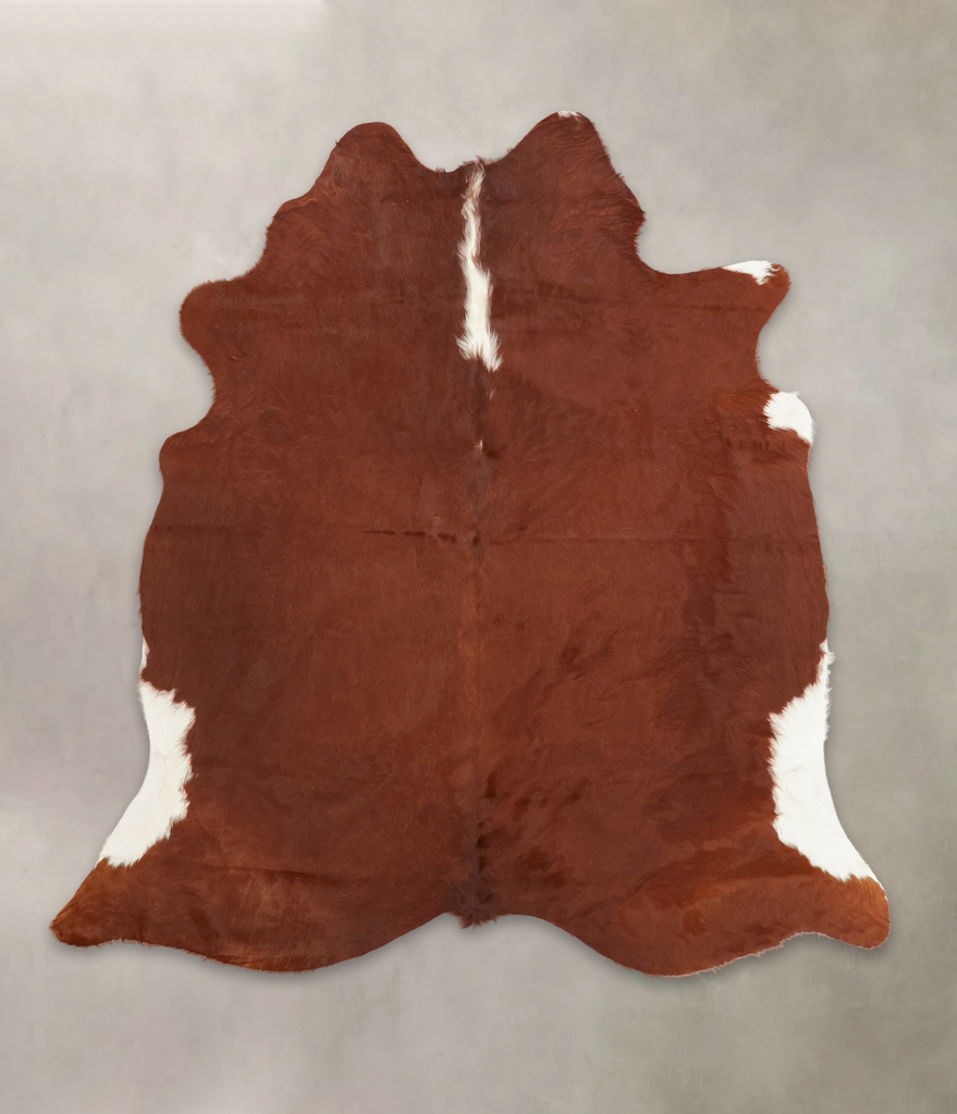 Hereford X-Large Brazilian Cowhide Rug 6'11"H x 6'7"W #B3930 by Hudson Hides