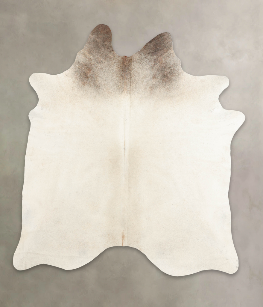 Medium Grey XX-Large Brazilian Cowhide Rug 7'9"H x 6'11"W #B3949 by Hudson Hides