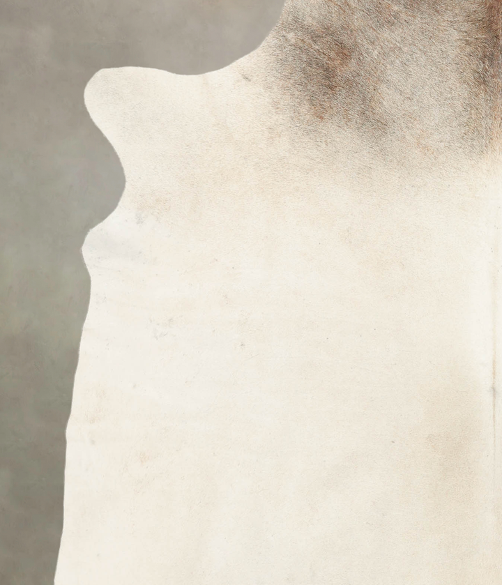 Medium Grey XX-Large Brazilian Cowhide Rug 7'9"H x 6'11"W #B3949 by Hudson Hides