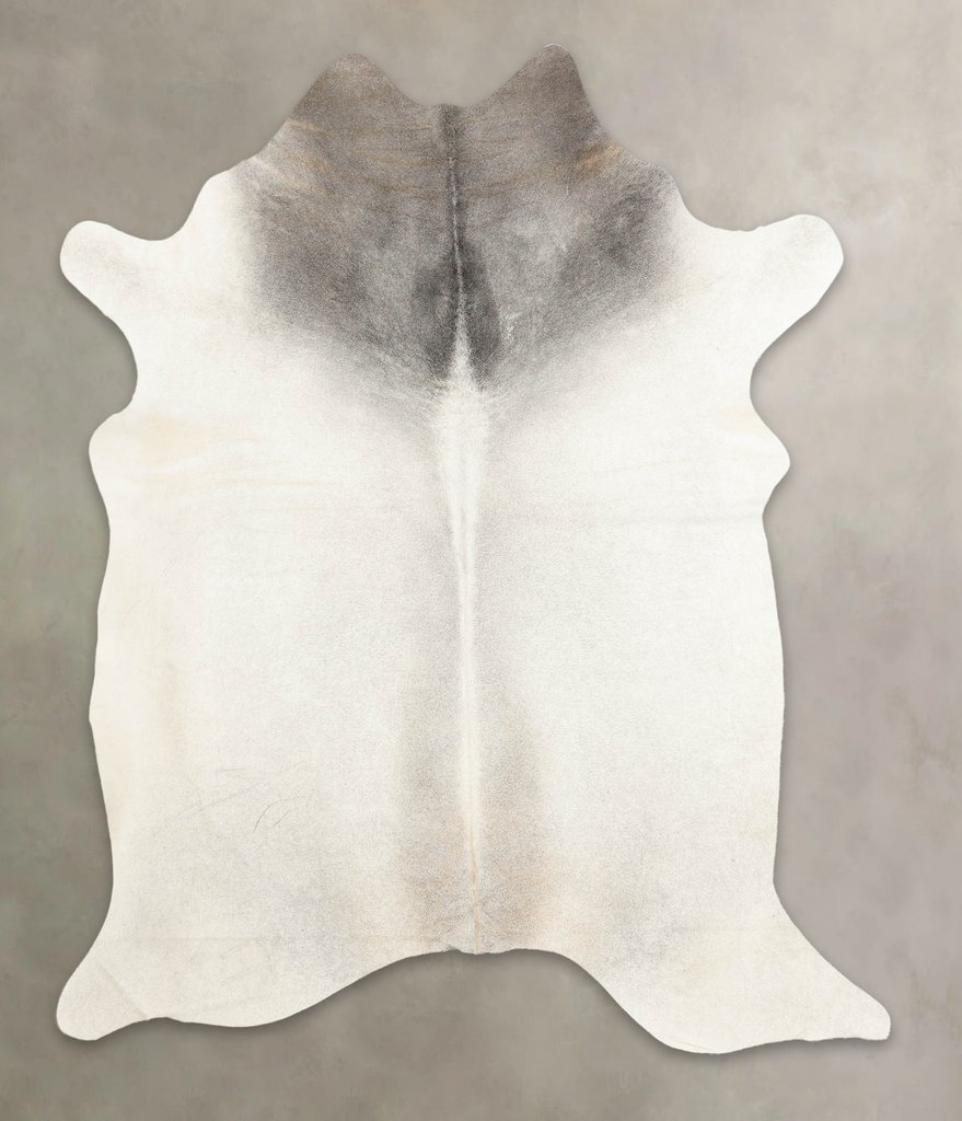 Medium Grey X-Large Brazilian Cowhide Rug 7'10"H x 6'4"W #B3963 by Hudson Hides
