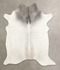 Medium Grey X-Large Brazilian Cowhide Rug 7'10