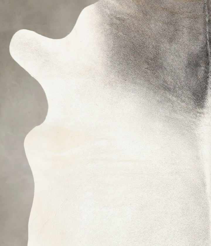 Medium Grey X-Large Brazilian Cowhide Rug 7'10"H x 6'4"W #B3963 by Hudson Hides