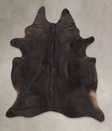 Solid Black XX-Large Brazilian Cowhide Rug 7'10"H x 6'7"W #B3991 by Hudson Hides