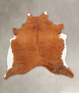 Medium Brindle X-Large Brazilian Cowhide Rug 6'4"H x 6'5"W #B4069 by Hudson Hides