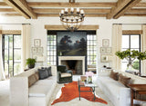 Medium Brindle X-Large Brazilian Cowhide Rug 6'4"H x 6'5"W #B4069 by Hudson Hides