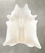 Grey with Beige XX-Large Brazilian Cowhide Rug 7'10"H x 7'2"W #B4090 by Hudson Hides