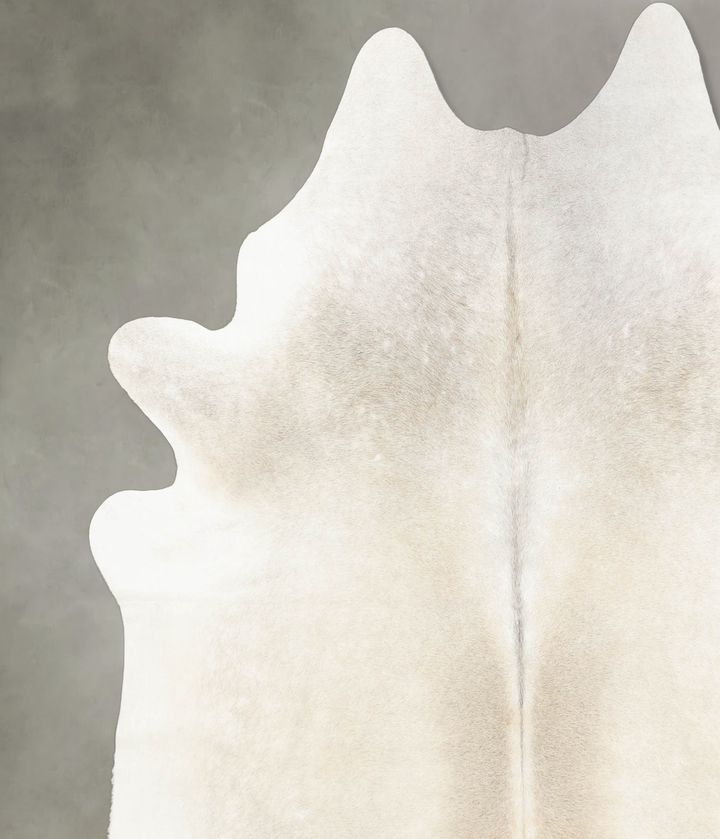 Grey with Beige XX-Large Brazilian Cowhide Rug 7'10"H x 7'2"W #B4090 by Hudson Hides