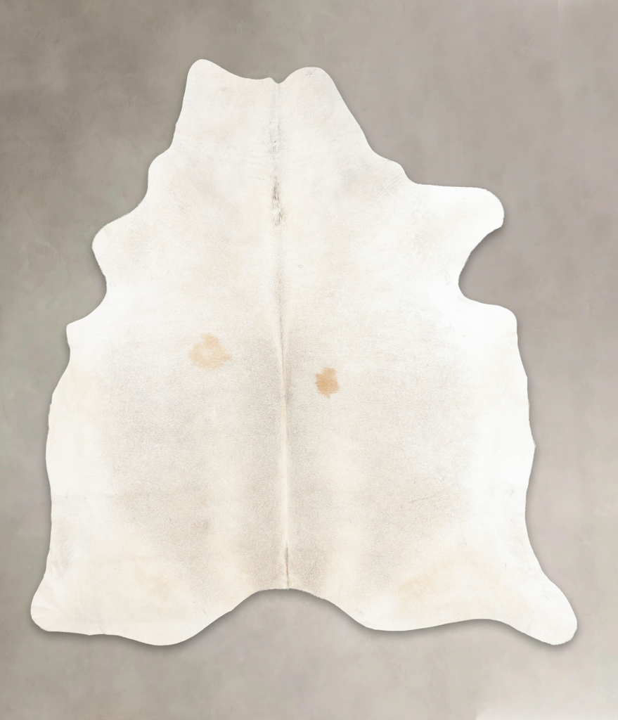 Grey with Beige XX-Large Brazilian Cowhide Rug 7'11"H x 7'2"W #B4193 by Hudson Hides