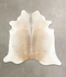 Grey with Beige X-Large Brazilian Cowhide Rug 6'5