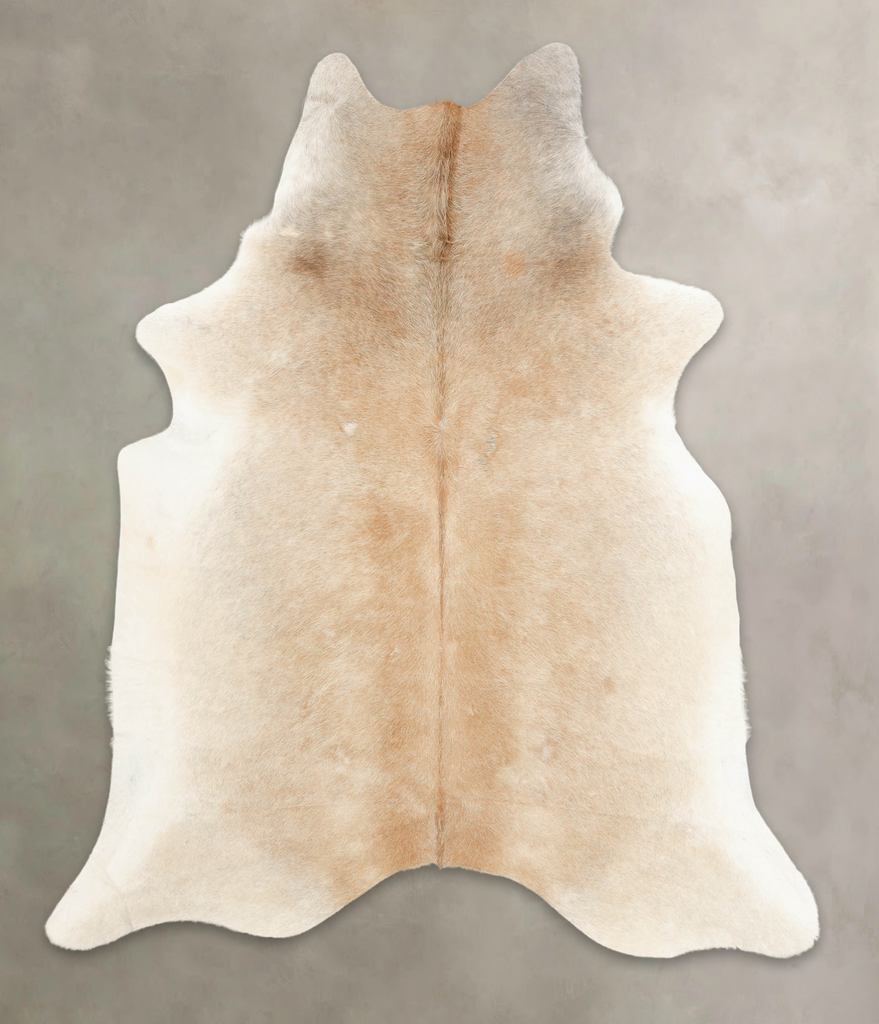 Grey with Beige X-Large Brazilian Cowhide Rug 7'5"H x 6'1"W #B4246 by Hudson Hides