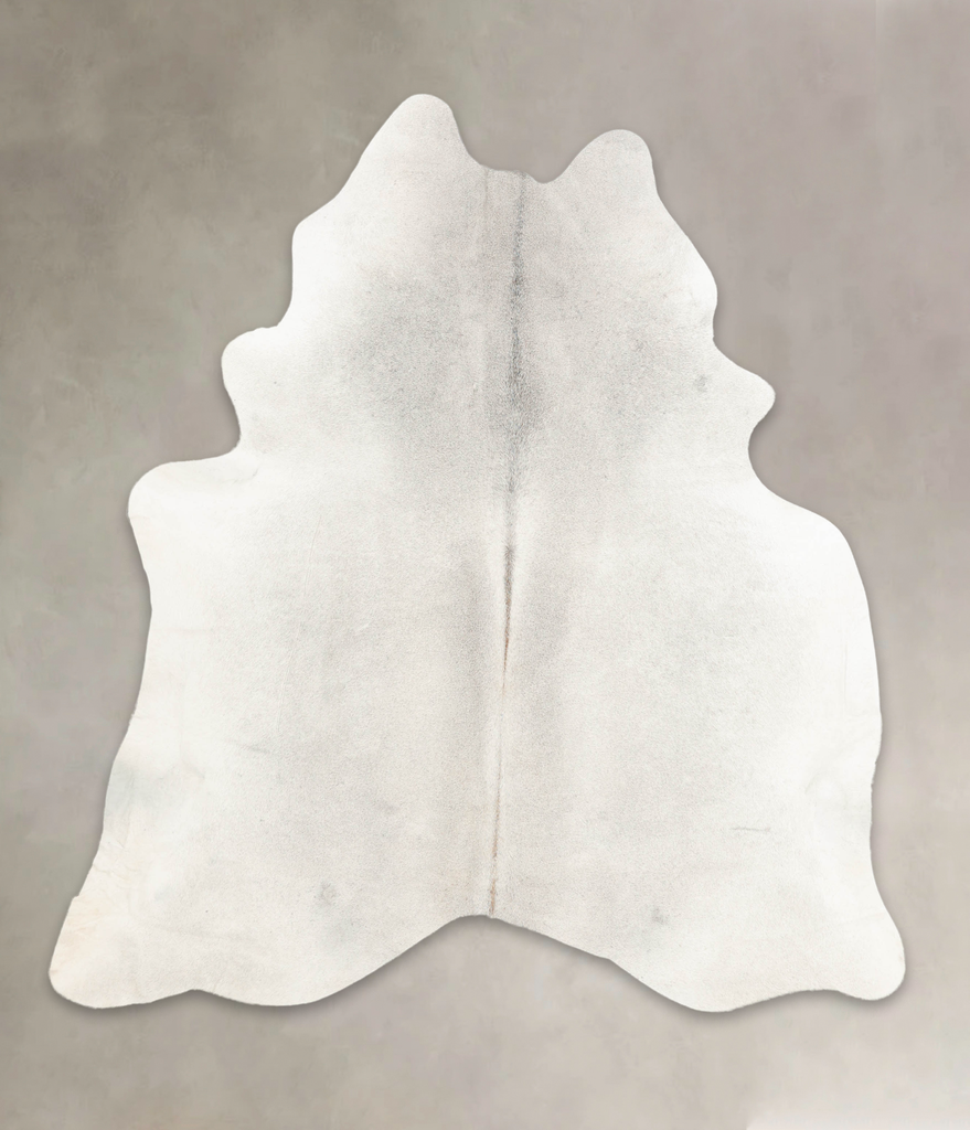 Light Grey X-Large Brazilian Cowhide Rug 6'8"H x 6'1"W #B4248 by Hudson Hides
