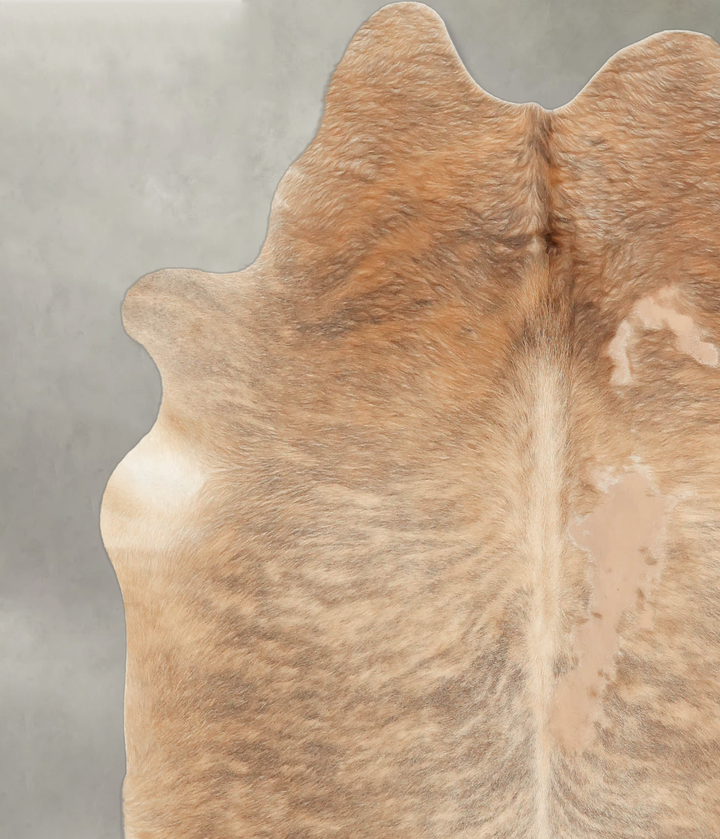 Light Brindle Large Brazilian Cowhide Rug 6'3"H x 6'0"W #B4292 by Hudson Hides