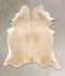 Grey with Beige X-Large Brazilian Cowhide Rug 7'1