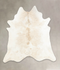 Ivory with Beige XX-Large Brazilian Cowhide Rug 7'8