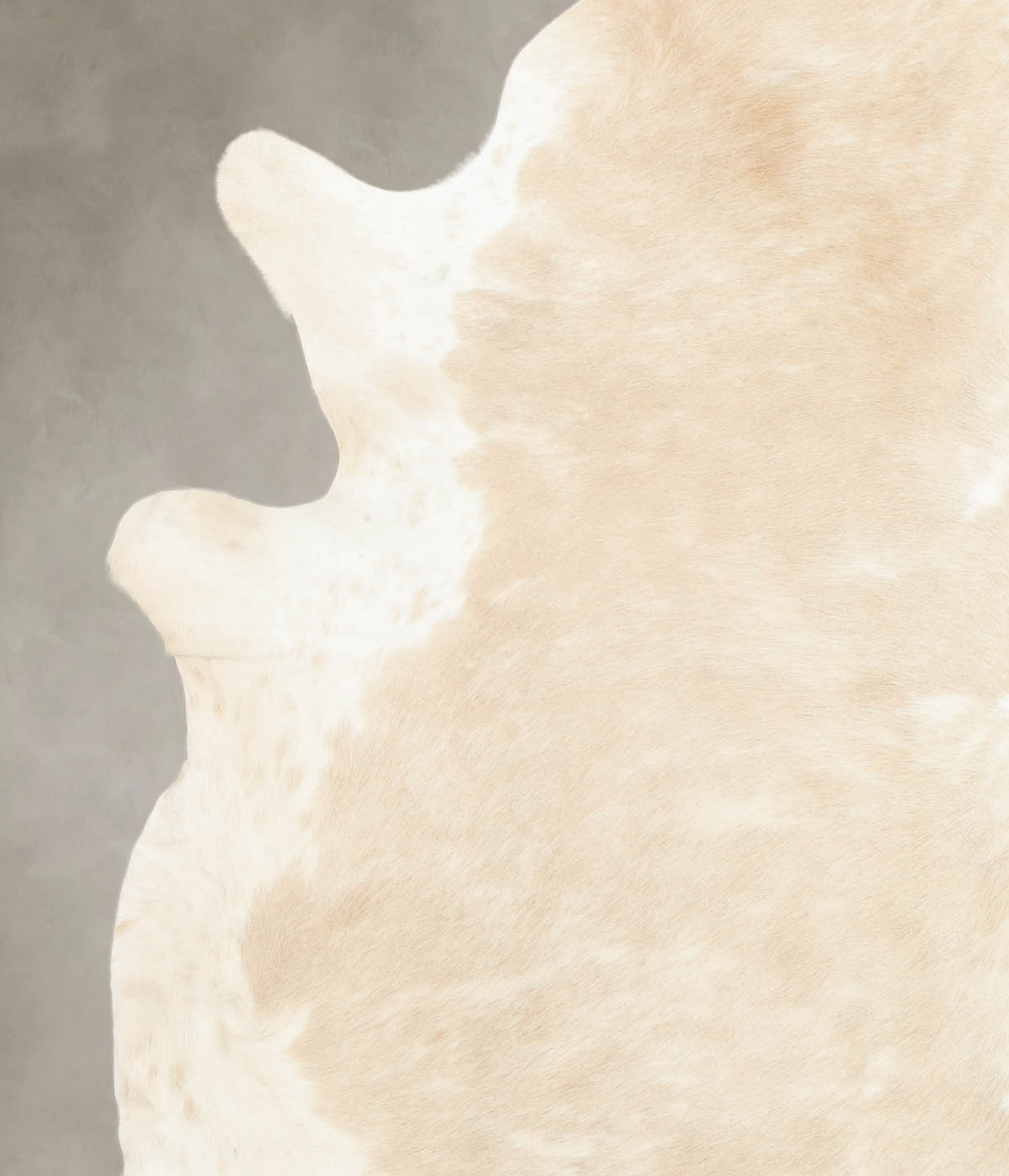 Beige and White Cowhide Rug #B4372