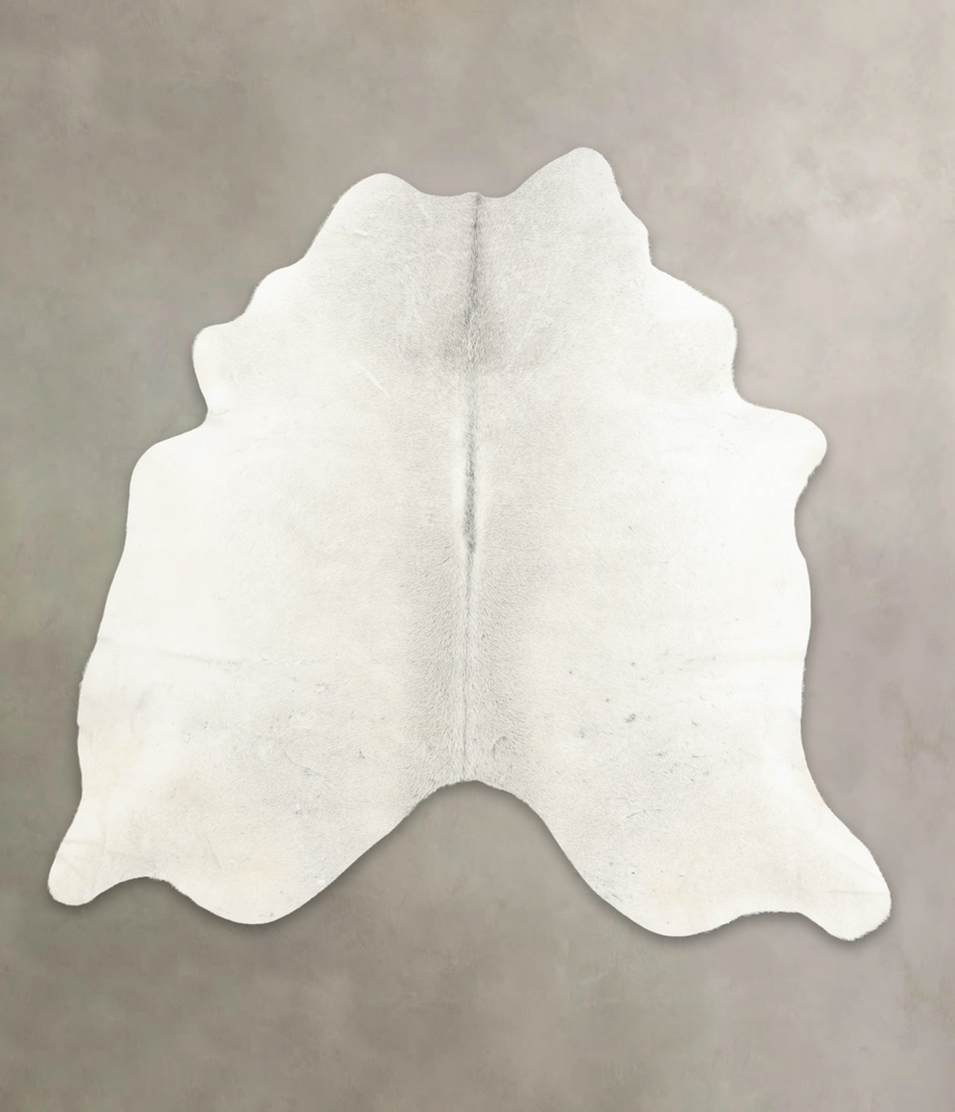 Light Grey X-Large Brazilian Cowhide Rug 6'4"H x 6'6"W #B4419 by Hudson Hides