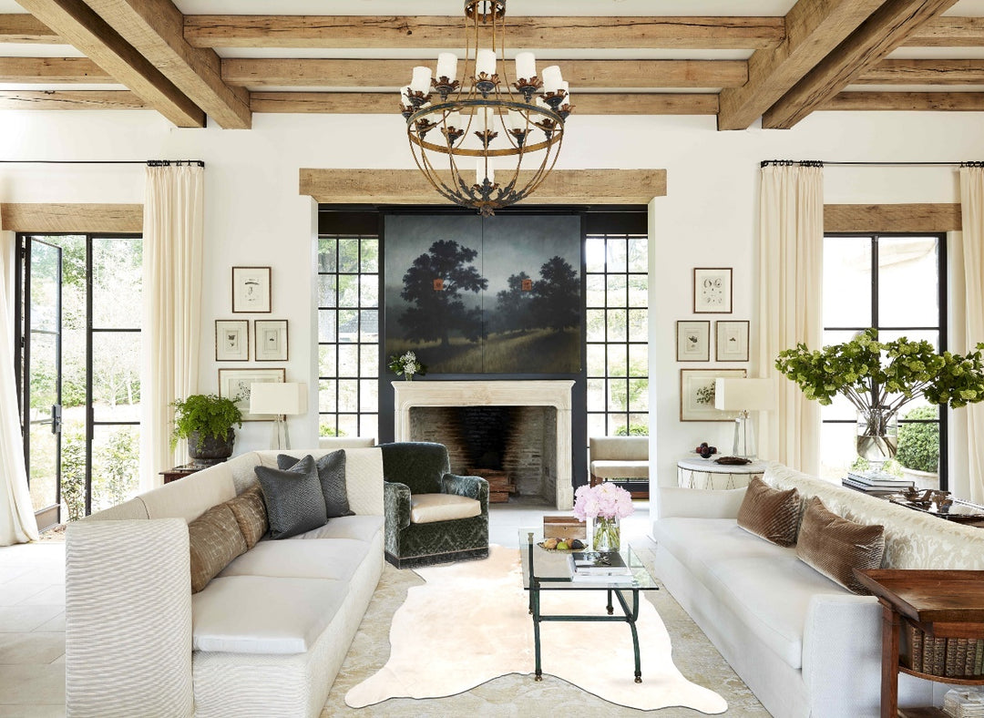 Palomino X-Large Brazilian Cowhide Rug 7'7"H x 6'2"W #B4461 by Hudson 