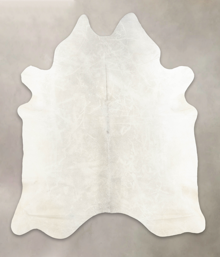 Light Grey XX-Large Brazilian Cowhide Rug 7'11"H x 6'7"W #B4498 by Hudson Hides