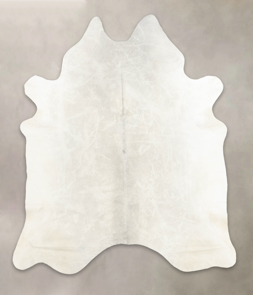 Light Grey XX-Large Brazilian Cowhide Rug 7'11"H x 6'7"W #B4498 by Hudson Hides