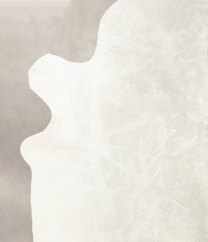 Light Grey XX-Large Brazilian Cowhide Rug 7'11"H x 6'7"W #B4498 by Hudson Hides