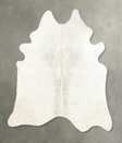 Light Grey XX-Large Brazilian Cowhide Rug 8'6"H x 7'5"W #B4520 by Hudson Hides