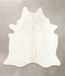 Ivory with Beige XX-Large Brazilian Cowhide Rug 7'10