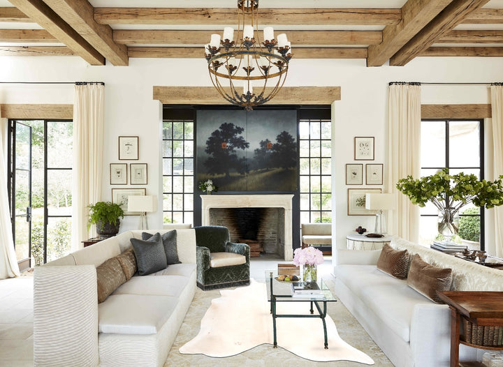 Palomino X-Large Brazilian Cowhide Rug 7'5"H x 6'6"W #B4529 by Hudson Hides