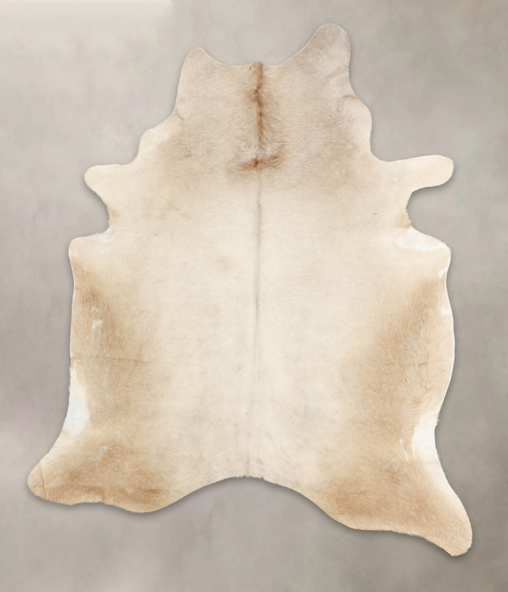 Champagne XX-Large Brazilian Cowhide Rug 7'11"H x 6'5"W #B4558 by Hudson Hides