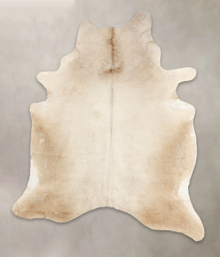 Champagne XX-Large Brazilian Cowhide Rug 7'11"H x 6'5"W #B4558 by Hudson Hides
