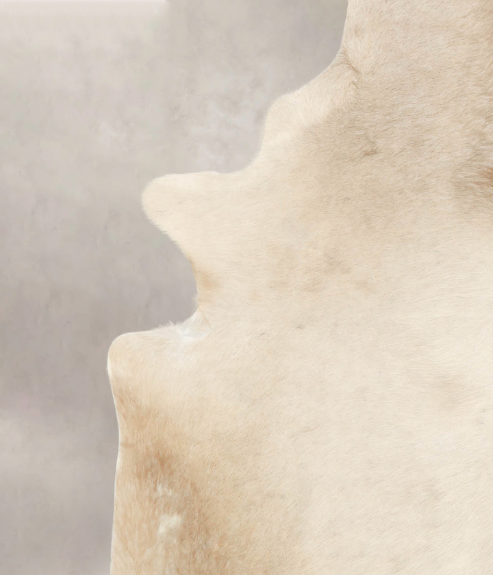 Champagne XX-Large Brazilian Cowhide Rug 7'11"H x 6'5"W #B4558 by Hudson Hides