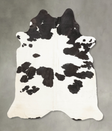 Black and White XX-Large Brazilian Cowhide Rug 8'0"H x 6'5"W #B4564 by Hudson Hides