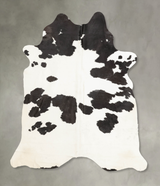 Black and White XX-Large Brazilian Cowhide Rug 8'0"H x 6'5"W #B4564 by Hudson Hides