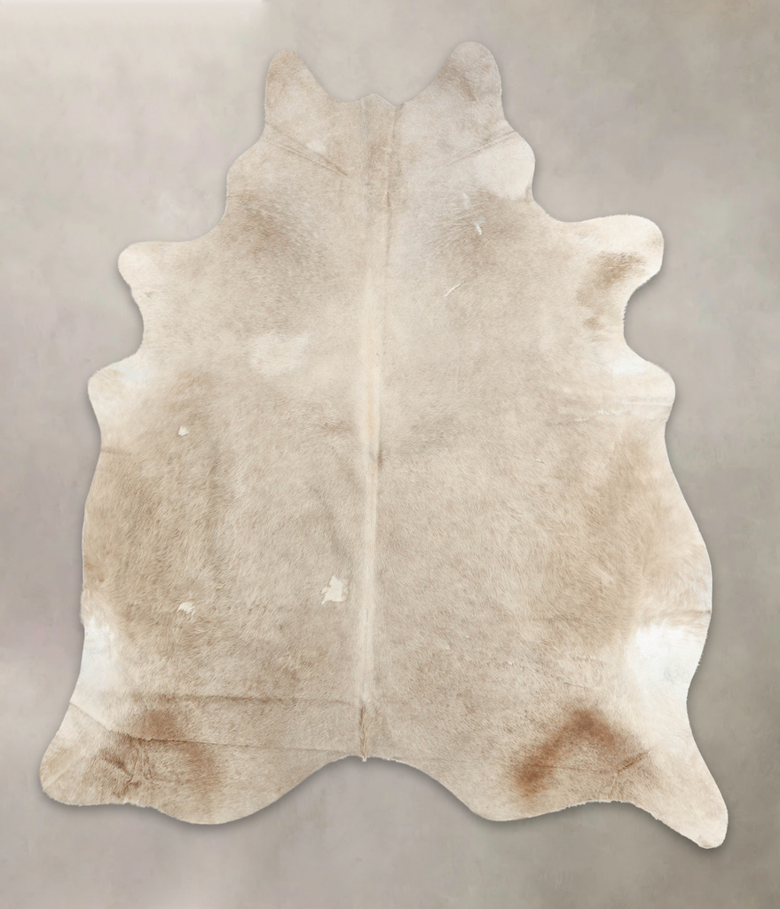 Champagne XX-Large Brazilian Cowhide Rug 8'0"H x 6'8"W #B4574 by Hudson Hides