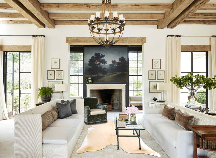 Palomino X-Large Brazilian Cowhide Rug 7'2"H x 6'6"W #B4593 by Hudson Hides