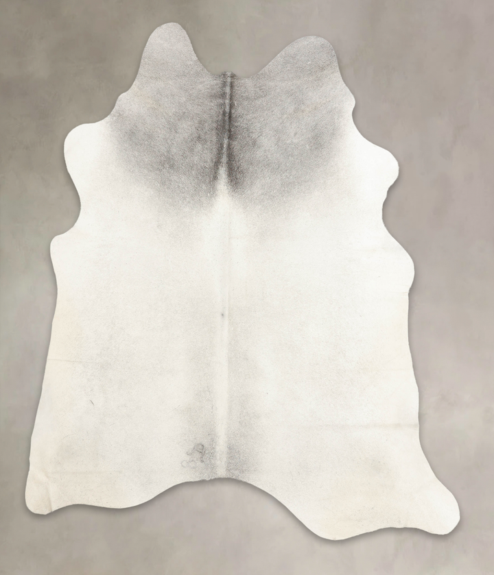 Medium Grey XX-Large Brazilian Cowhide Rug 7'10"H x 6'4"W #B4598 by Hudson Hides