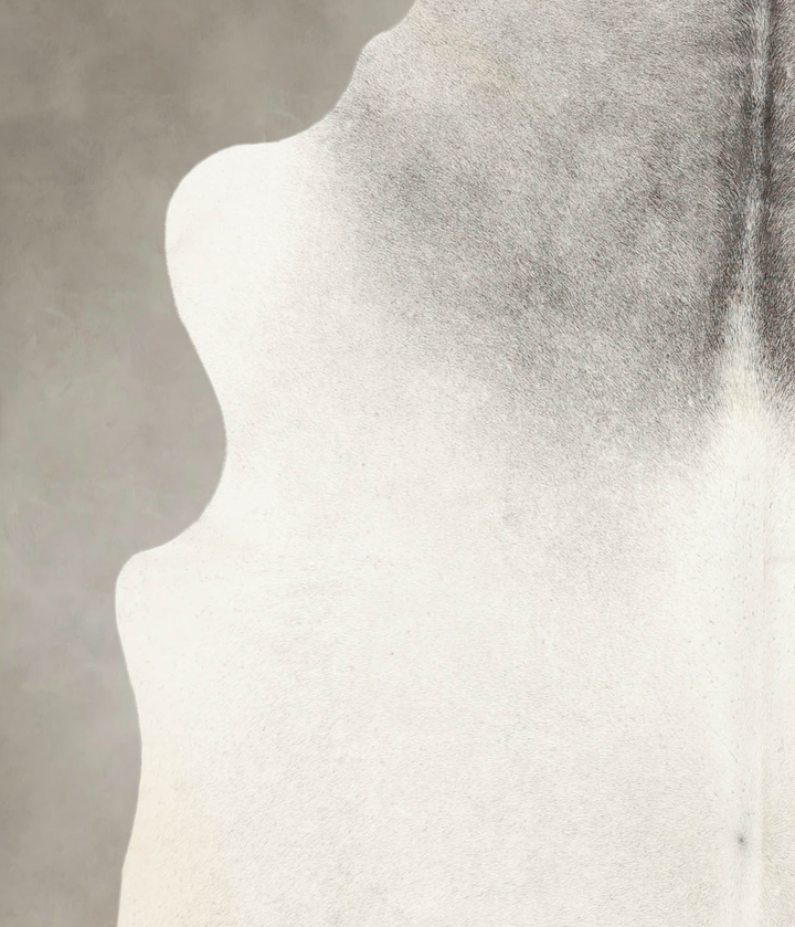 Medium Grey XX-Large Brazilian Cowhide Rug 7'10"H x 6'4"W #B4598 by Hudson Hides