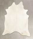 Ivory with Beige XX-Large Brazilian Cowhide Rug 8'4"H x 6'7"W #B4619 by Hudson Hides