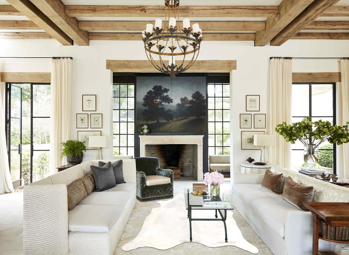Light Grey Cowhide Rug #B4641