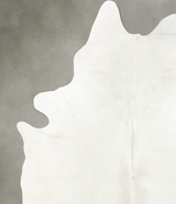 Ivory with Beige XX-Large Brazilian Cowhide Rug 8'2"H x 7'2"W #B4656 by Hudson Hides