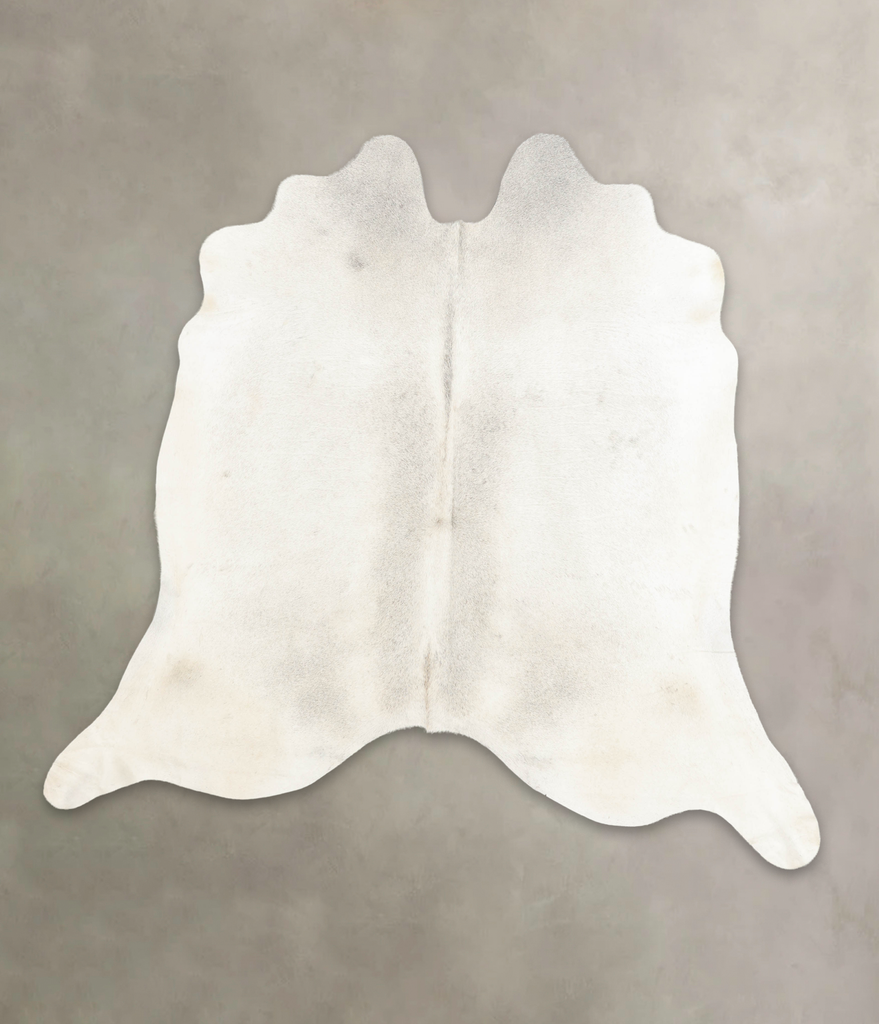 Light Grey XX-Large Brazilian Cowhide Rug 7'1"H x 7'4"W #B4665 by Hudson Hides