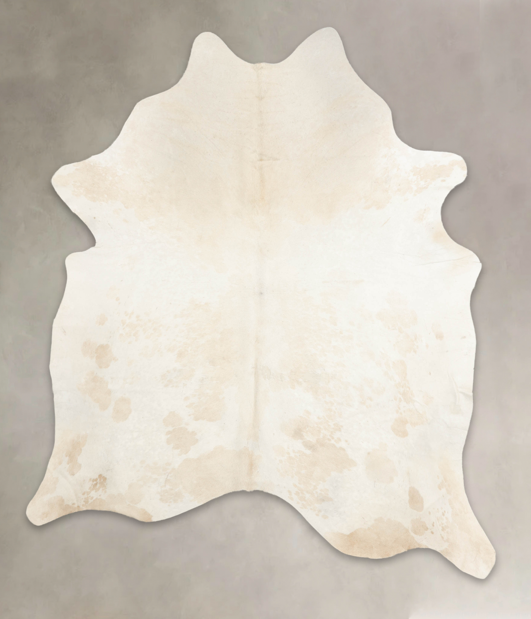 Beige and White Cowhide Rug #B4688