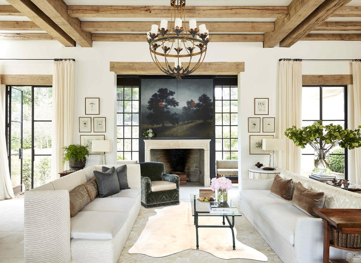 Palomino X-Large Brazilian Cowhide Rug 7'2"H x 6'3"W #B4692 by Hudson Hides