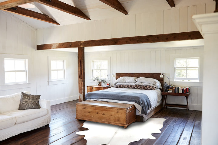 Light Grey XX-Large Brazilian Cowhide Rug 8'2"H x 6'9"W #B4708 by Hudson Hides