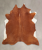 Solid Brown XX-Large Brazilian Cowhide Rug 8'6