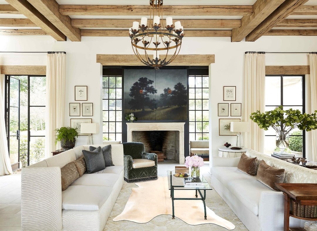 Palomino XX-Large Brazilian Cowhide Rug 8'1"H x 7'0"W #B4756 by Hudson