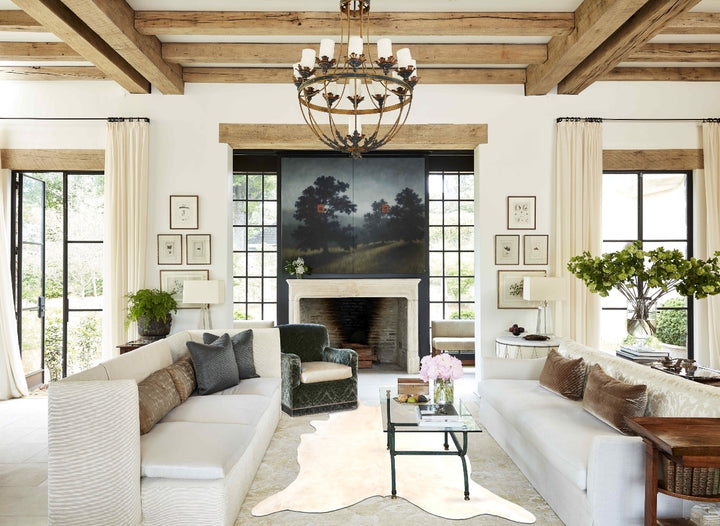 Palomino XX-Large Brazilian Cowhide Rug 8'3"H x 6'11"W #B4762 by Hudson Hides