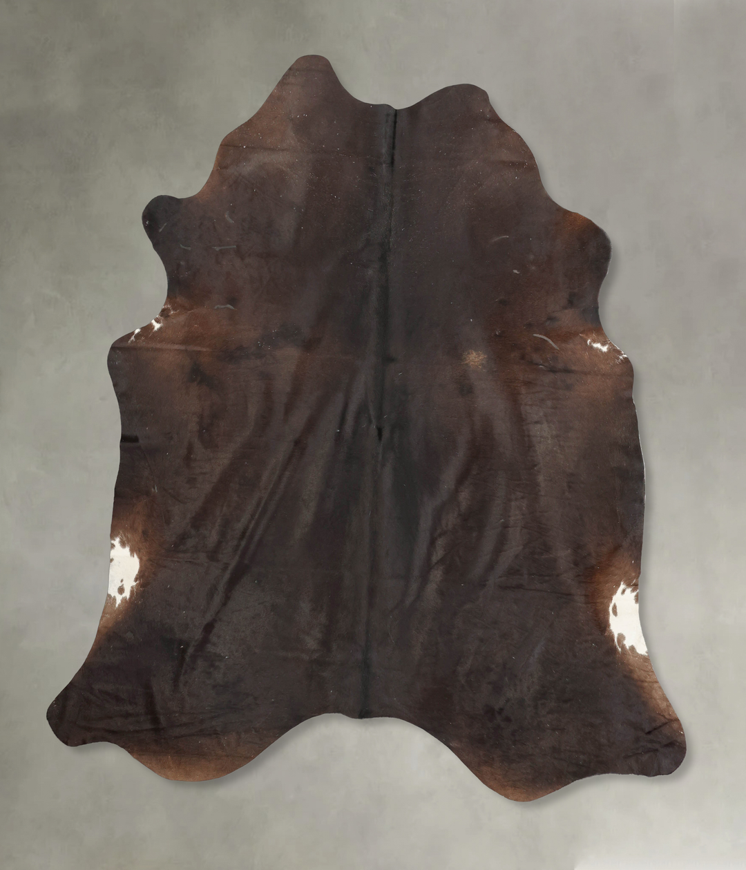 Chocolate X-Large Brazilian Cowhide Rug 7'5"H x 6'8"W #B4802 by Hudson
