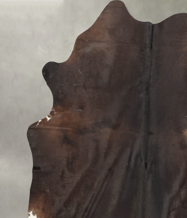 Chocolate X-Large Brazilian Cowhide Rug 7'5"H x 6'8"W #B4802 by Hudson Hides